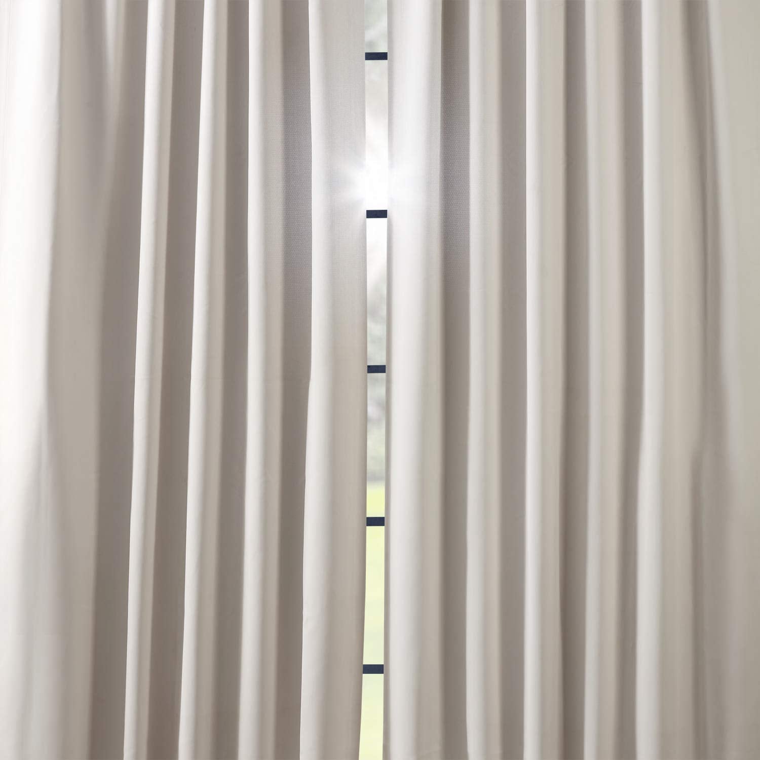HPD Half Price Drapes Solid Room Darkening Curtains 50 X 84 (1 Panel), BOCH-171113-84, Alabaster Beige