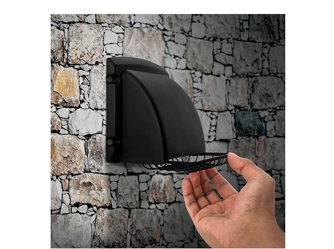 Everbilt BPMH4BLKHD6 Wide Mouth Dryer Vent Hood (Black)