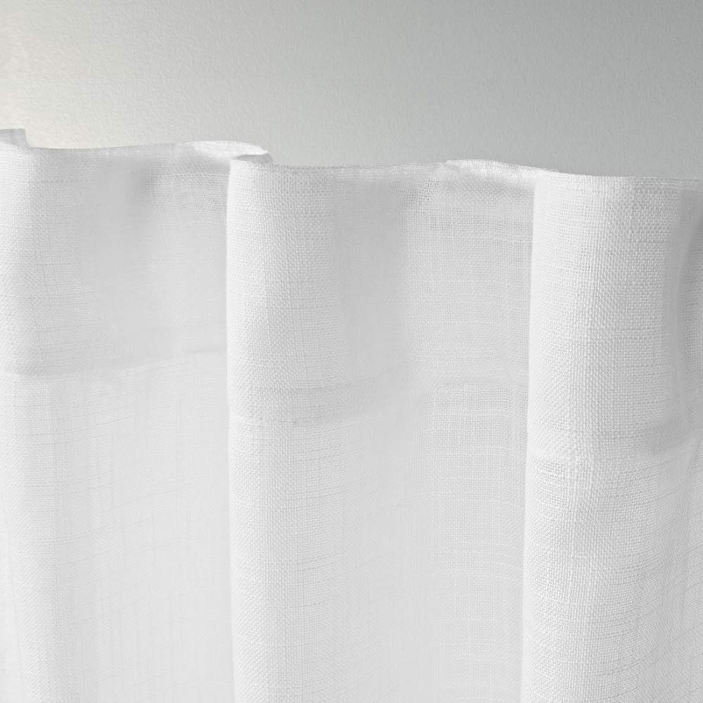 Exclusive Home Curtains Bella Window Curtain Panel Pair with Hidden Tab Top, 54x84, Winter White, 2 Count