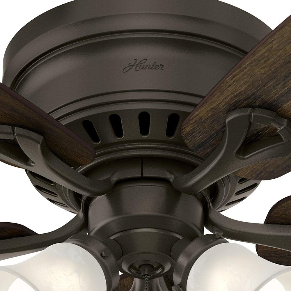 Hunter 52016 Oakhurst 52 in. LED Indoor Low Profile New Bronze Ceiling Fan