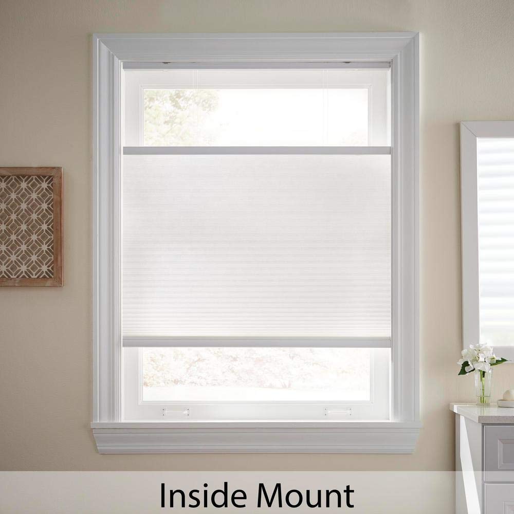 Cut-to-Width Snow Drift 9/16 in.Top-Down Bottom-Up Cordless Cellular Shade - 23 in. W x 72 in. L
