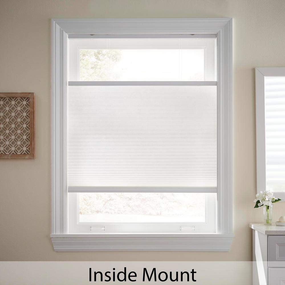 Cut-to-Width Snow Drift 9/16 in.Top-Down Bottom-Up Cordless Cellular Shade - 29 in. W x 48 in. L