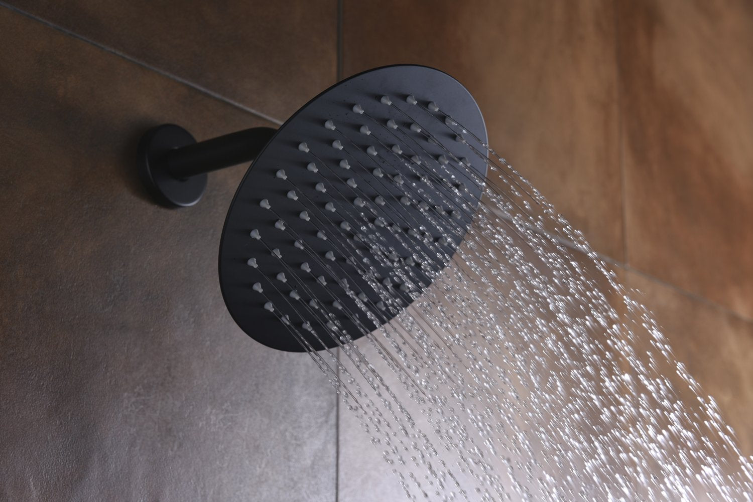 sumerain Black Shower Faucet, Matte Black Shower Fixtures Shower Mixer, Rough-in Valve Included