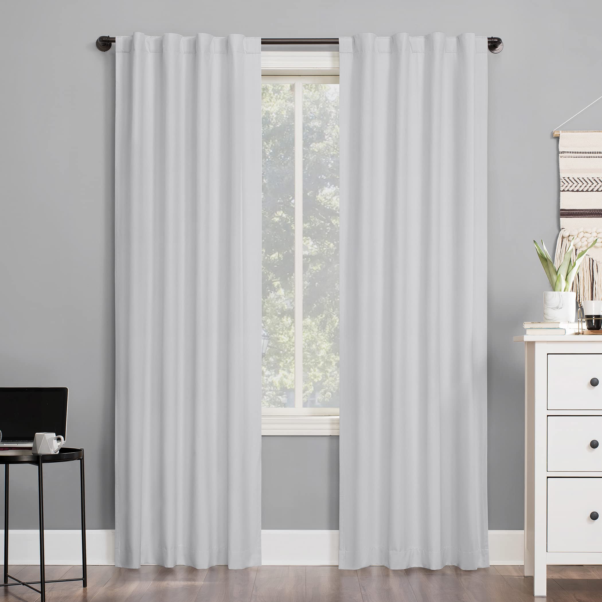 Sun Zero Cyrus Thermal Total Blackout Back Tab Curtain Panel