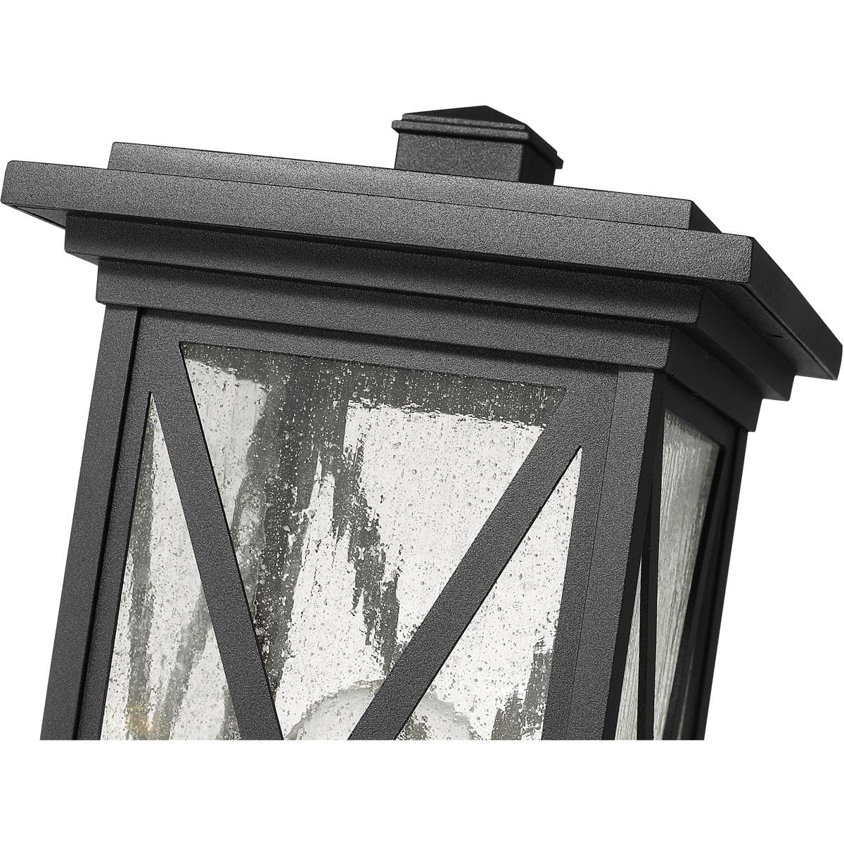 Z-Lite 1 Light Outdoor Post Mount Fixture 583PHMR-BK, Black