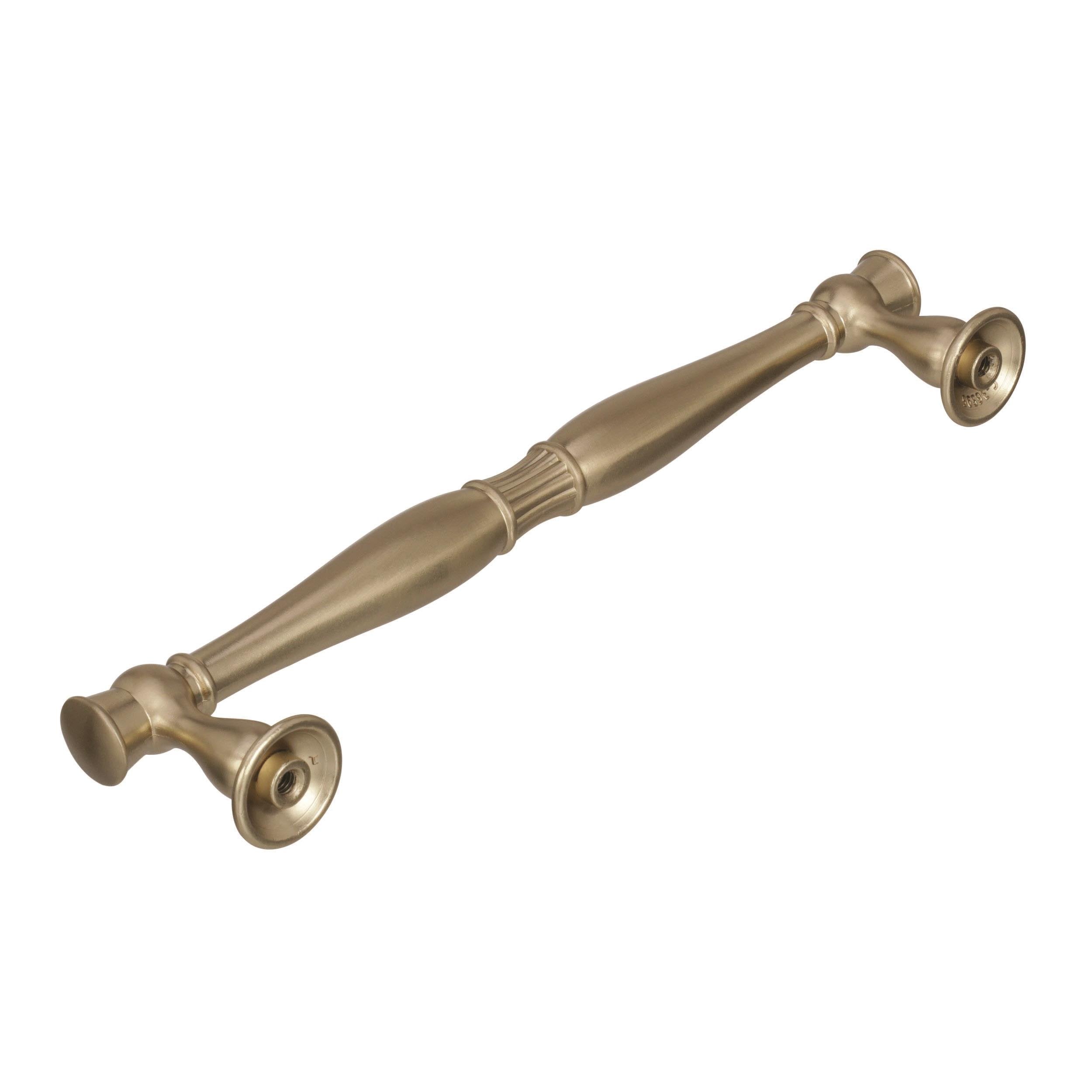 Amerock | Cabinet Pull | Golden Champagne | 6-5/16 inch (160 mm) Center to Center | Crawford | 1 Pack | Drawer Pull | Drawer Handle | Cabinet Hardware