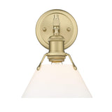 Orwell 1 Light Bath Vanity Brushed Champagne Bronze with Opal Glass Shade
