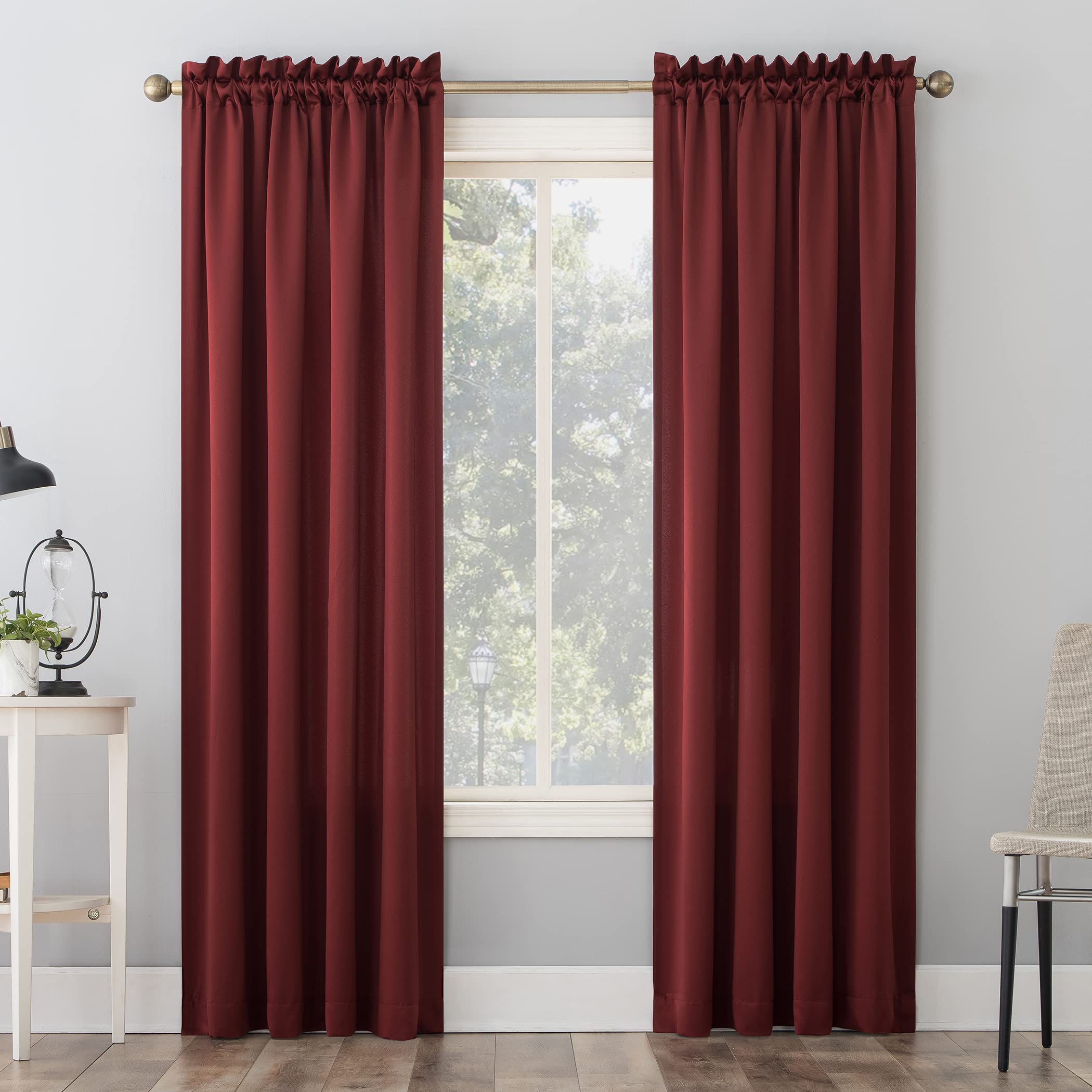 Sun Zero Barrow Energy Efficient Rod Pocket Curtain Single Panel