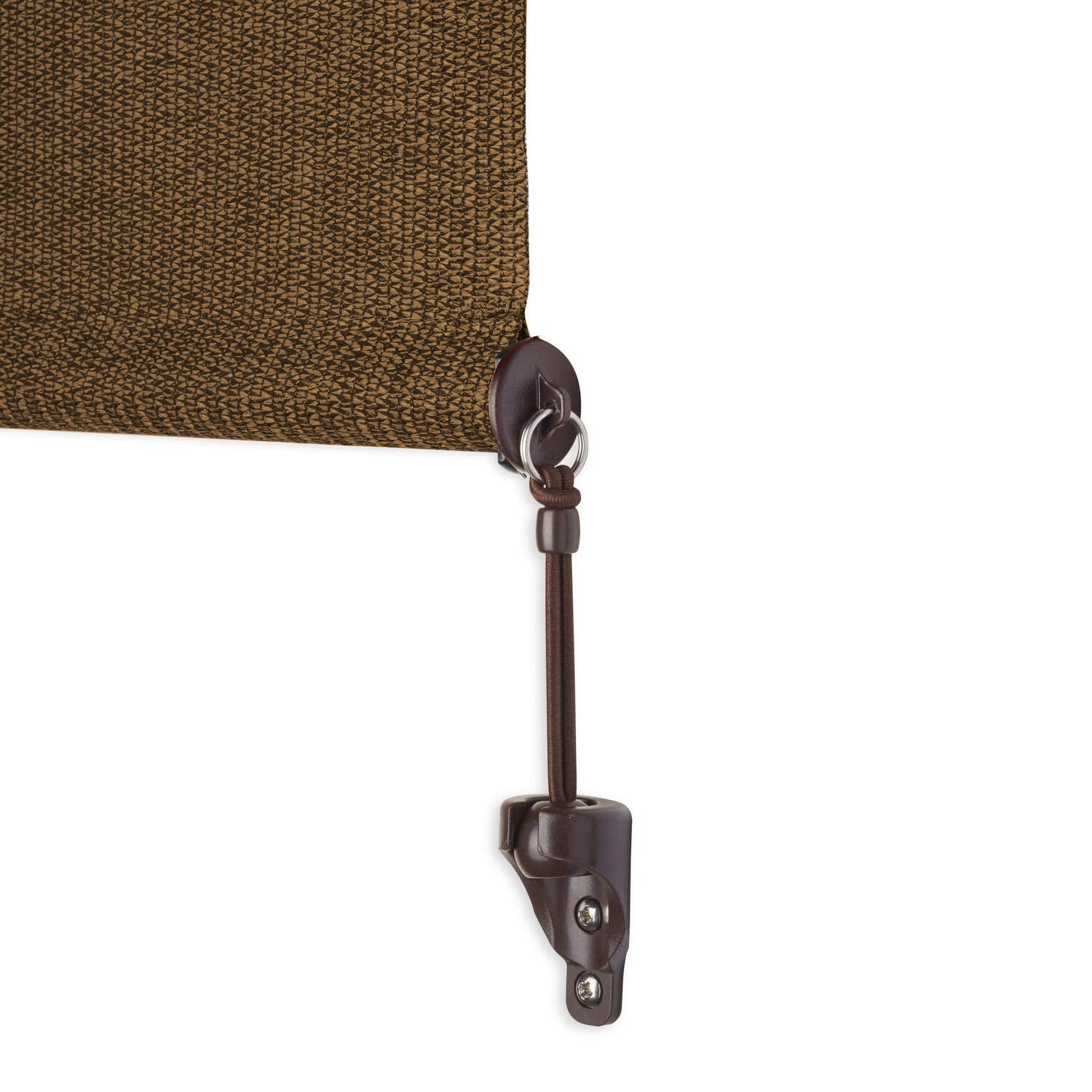 Coolaroo Exterior Roller Shade, Cordless Roller Shade with 95% UV Protection, No Valance, (6' W X 8' L), Walnut