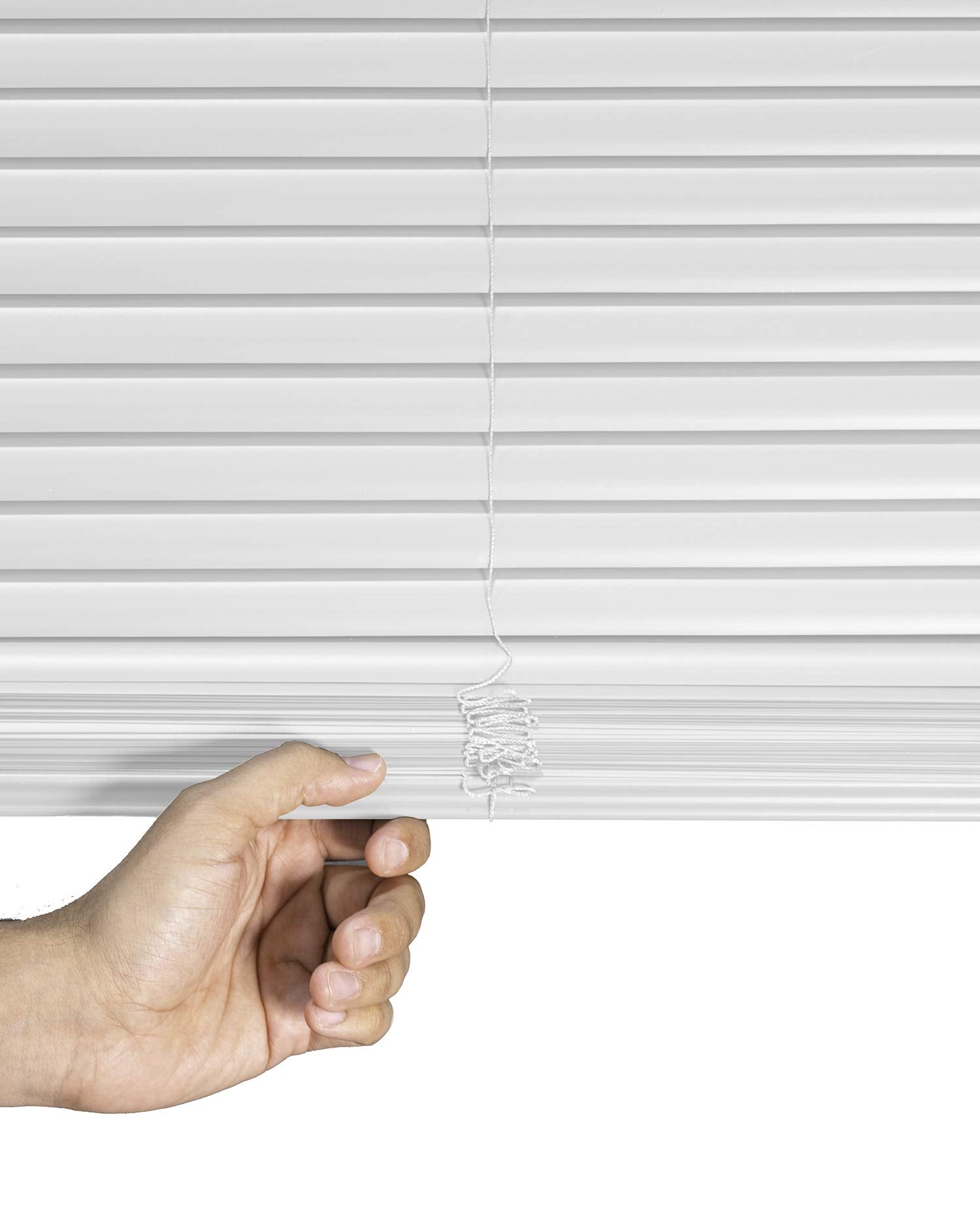 CHICOLOGY Blinds for Windows , Mini Blinds , Window Blinds , Door Blinds , Blinds & Shades , Camper Blinds , Mini Blinds for Windows , Horizontal Window Blinds , Gloss White, 35"W X 60"H