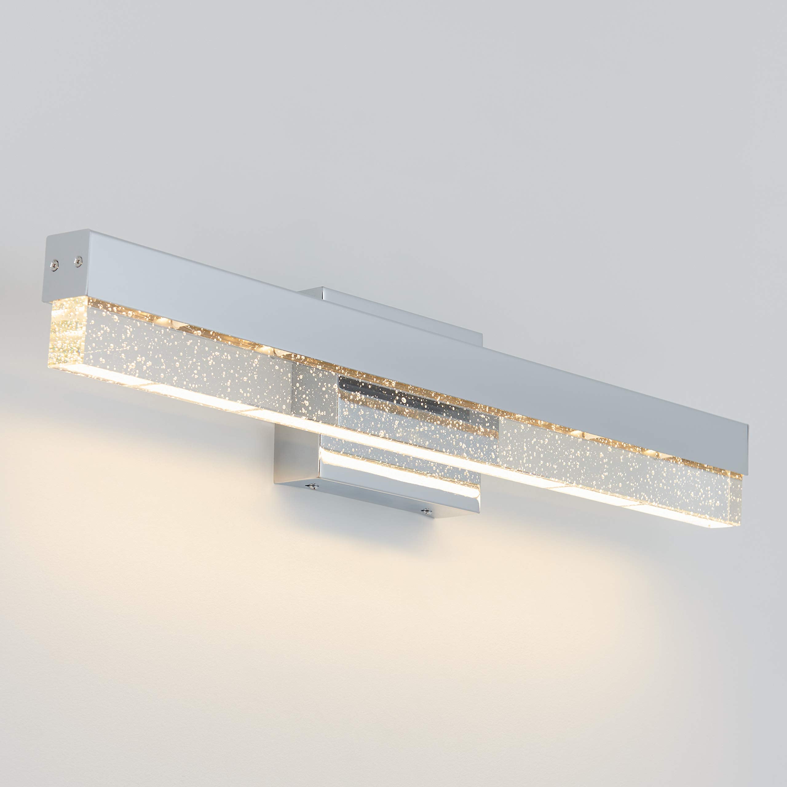 Artika Bubble Bar 23W Integrated LED Modern Vanity Light Fixture, Chrome Finish - Ideal for Bathroom Lighting -1300 Lumens, 3000 Kelvin, No Bulb Required