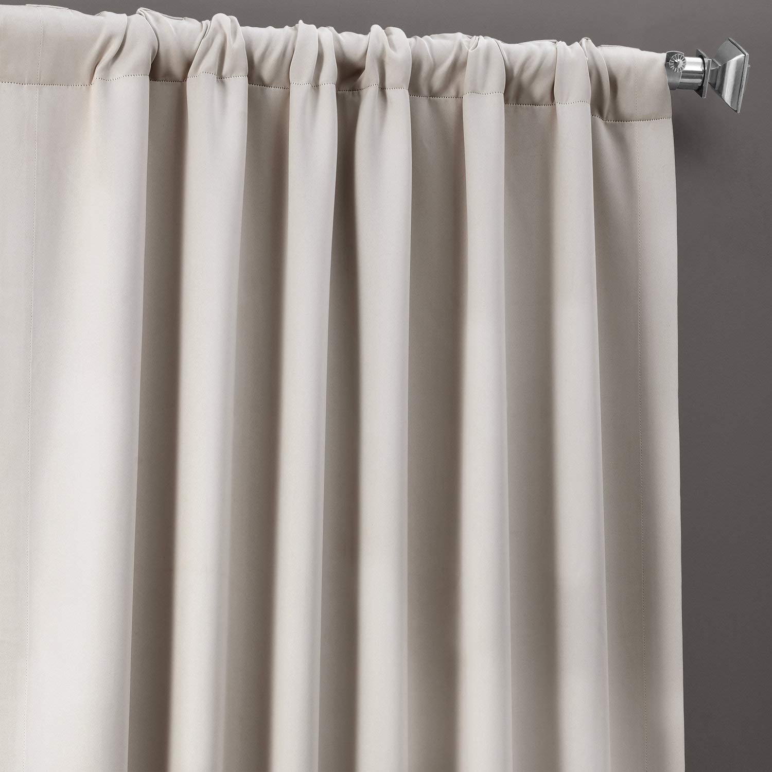 HPD Half Price Drapes Solid Room Darkening Curtains 50 X 84 (1 Panel), BOCH-171113-84, Alabaster Beige