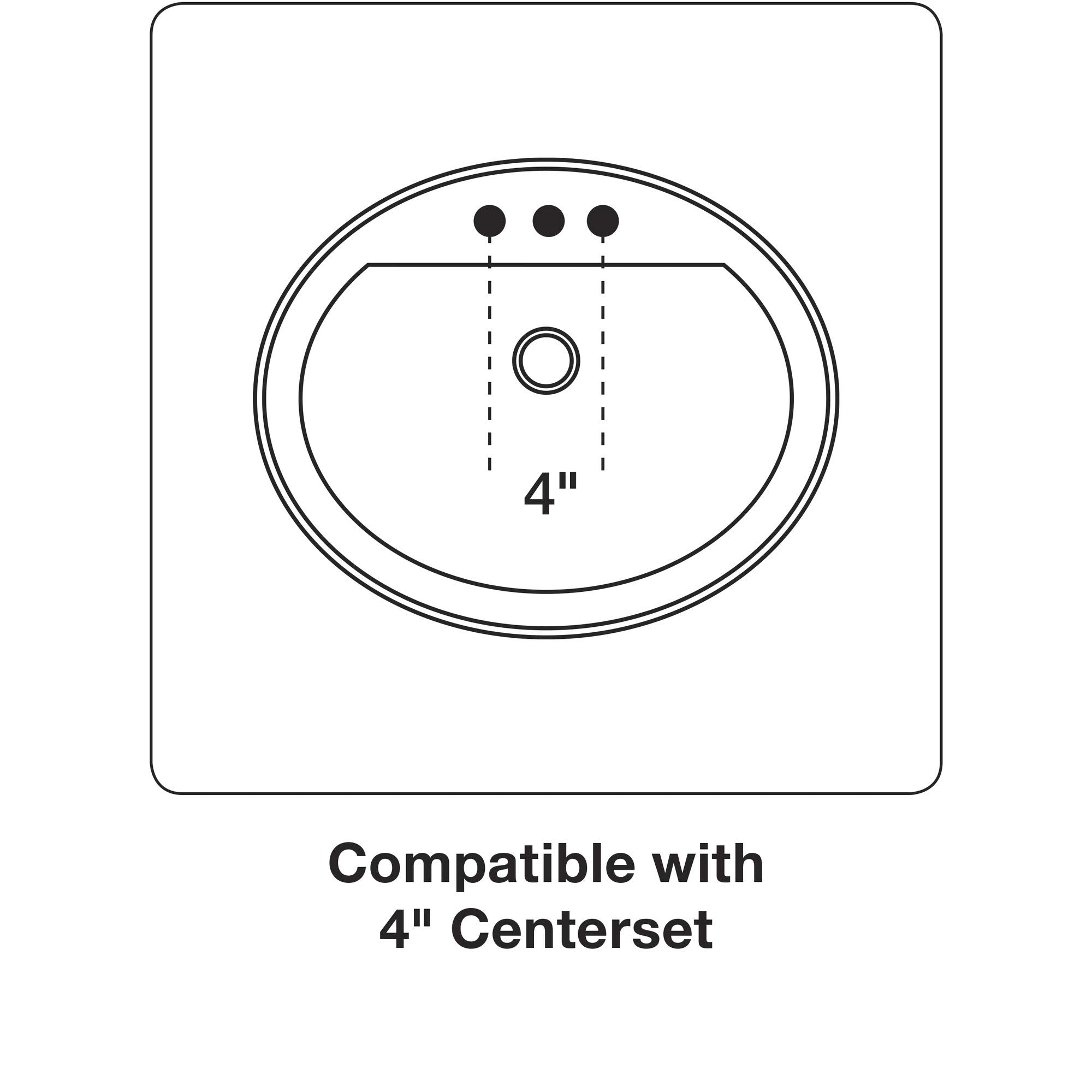 KOHLER K-5247-4-0 Veer Centerset Sink Basin, 21-Inch, White