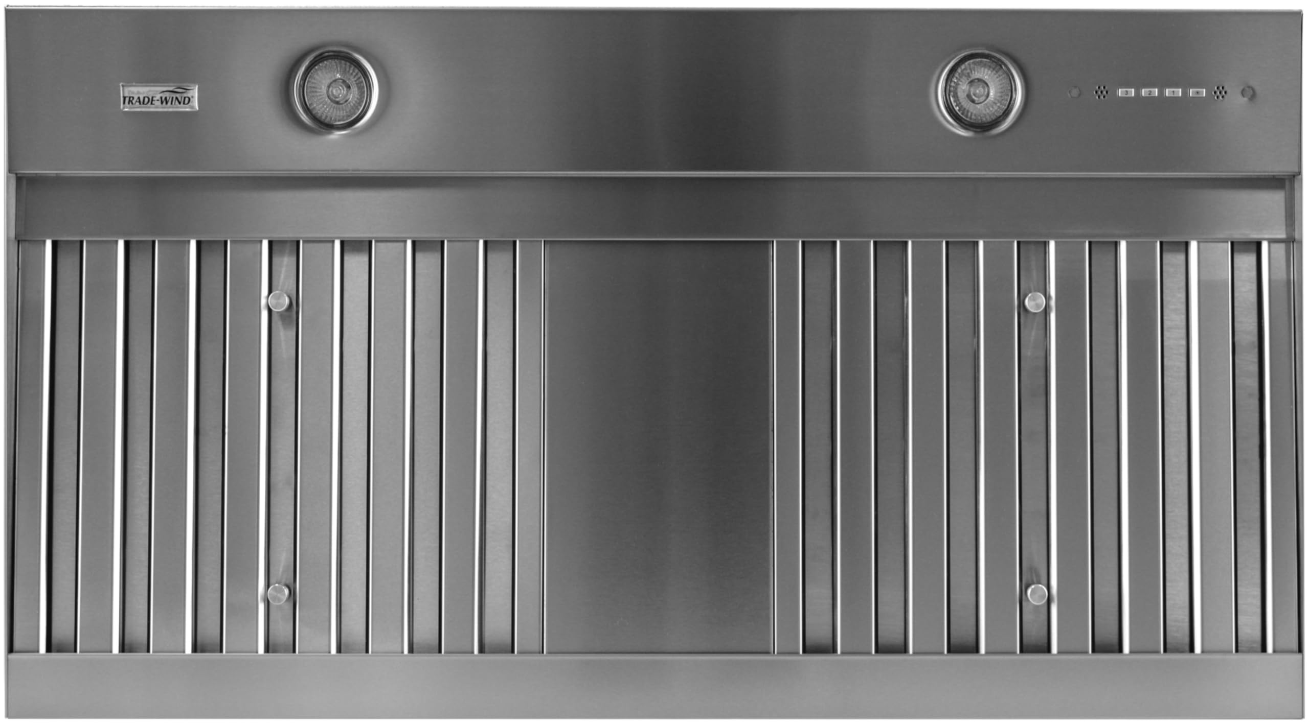 Trade-Wind VSL448-0-22BF VSL400 Series 48 Inch Wide Range Hood Insert with LED Lighting and Baffle Filters - Stainless Steel