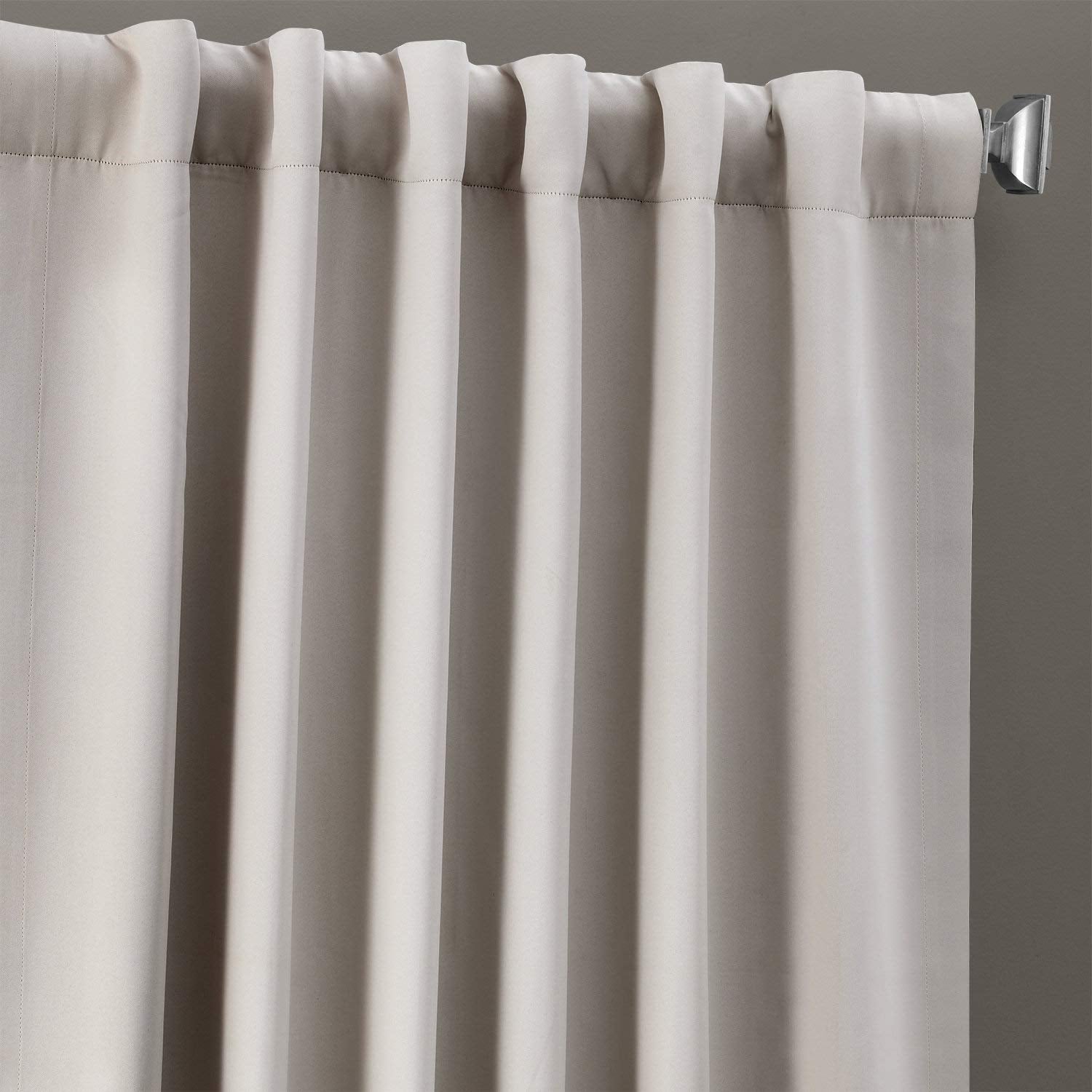 HPD Half Price Drapes Solid Room Darkening Curtains 50 X 84 (1 Panel), BOCH-171113-84, Alabaster Beige