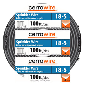 Cerrowire 240-1005C 100-Feet 18/5 Sprinkler Wire