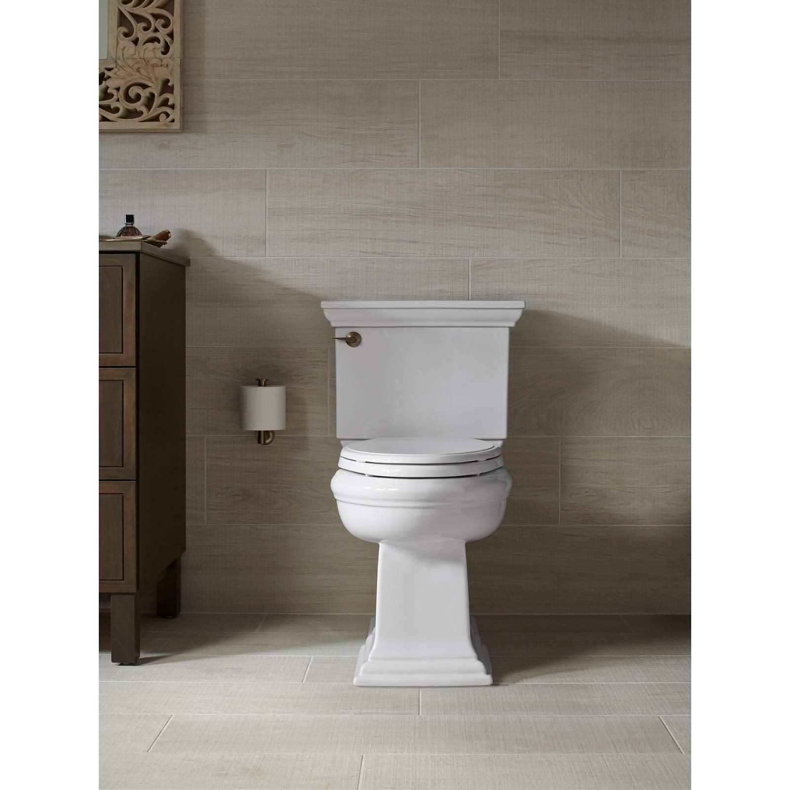 Kohler K-4434-0 Memoirs 1.28 Gallons Per Flush Toilet Tank with Stately Design, White