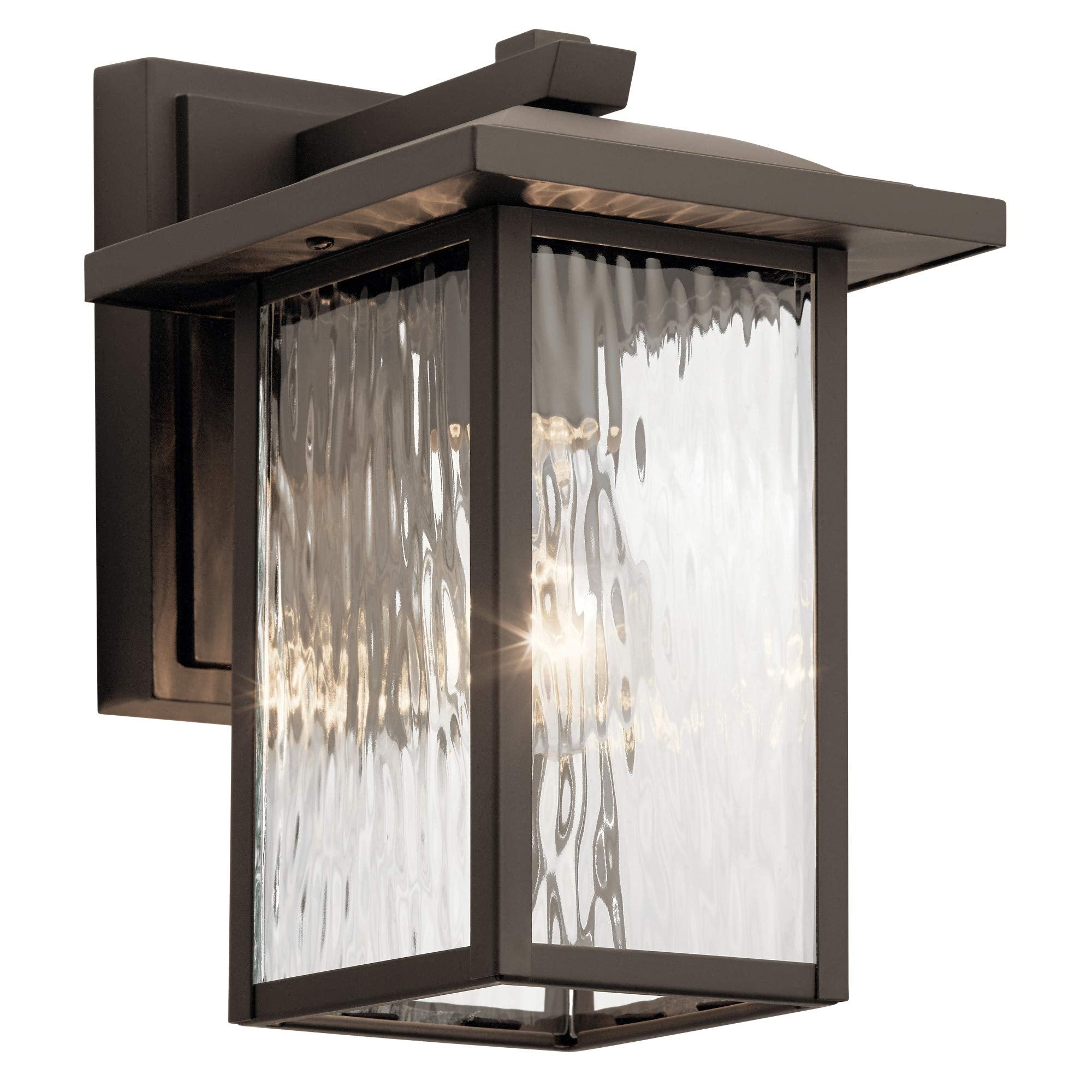 Kichler 49924OZ Capanna Outdoor Wall Sconce, 1-Light 60 Watts, Olde Bronze