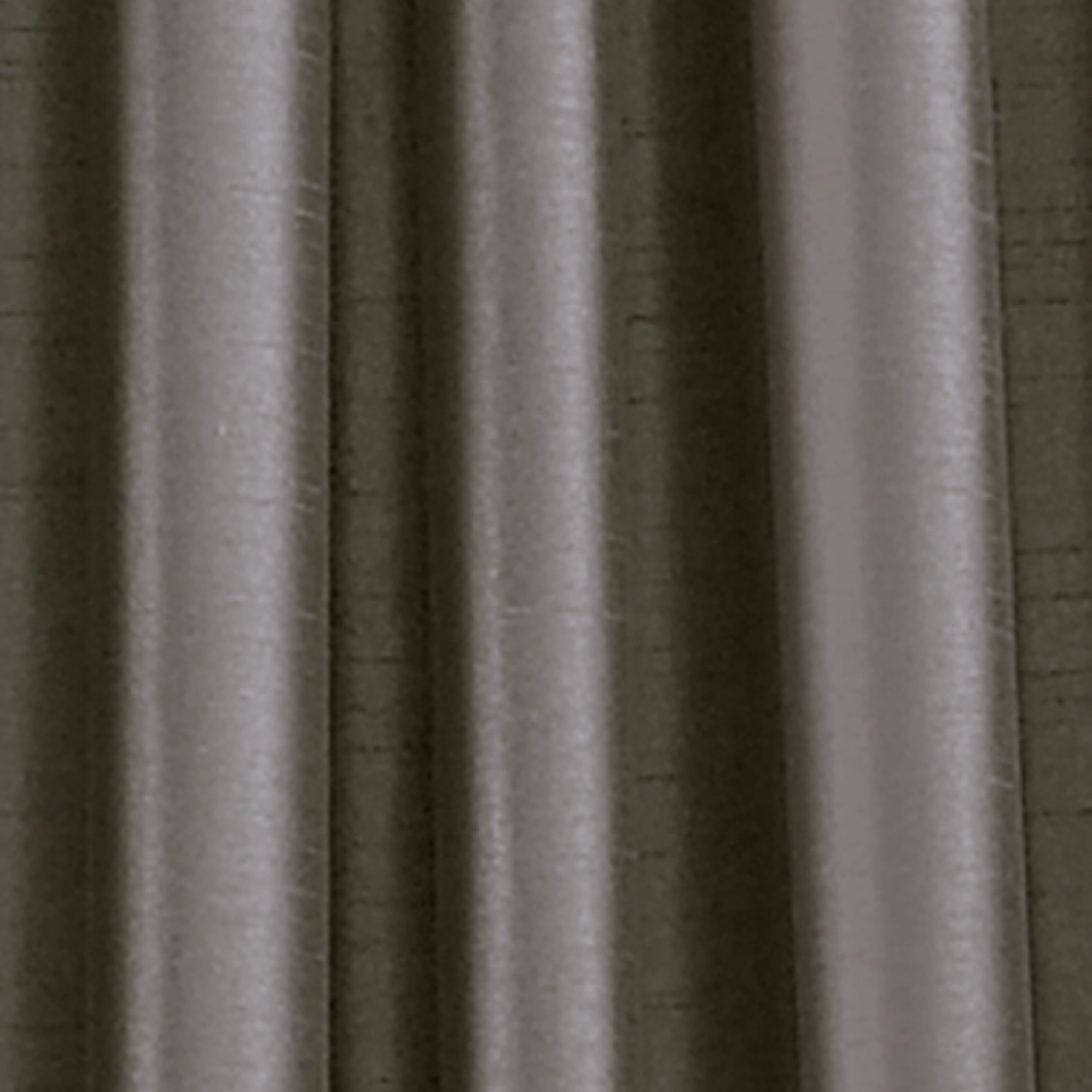 Curtainworks Marquee Faux Silk Pinch Pleat Curtain Panel, 30 by 84", Pewter,1Q80000GPT