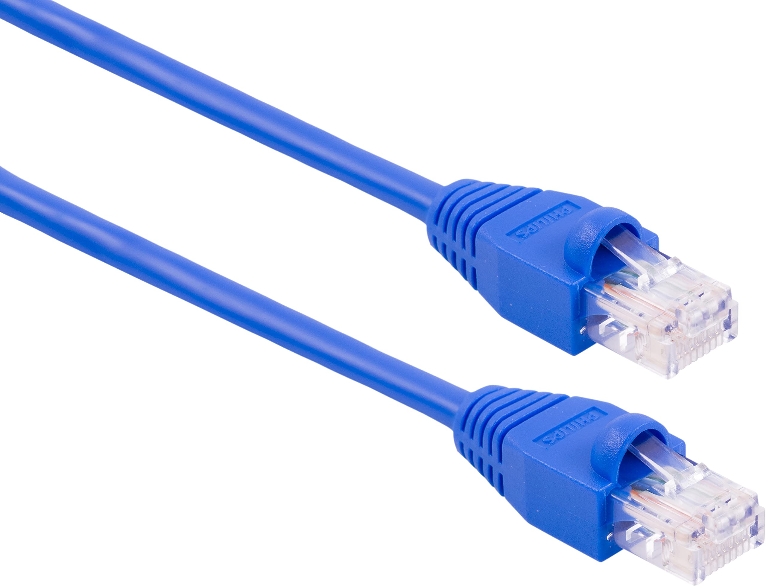 PHILIPS Cat 6 Ethernet Cable, 3 ft. Blue, 1 Gbps 250MHz, High Speed Internet Network LAN, for Modems, Routers, PC, Playstation, Xbox, Gaming, Streaming, SWN7115A/27