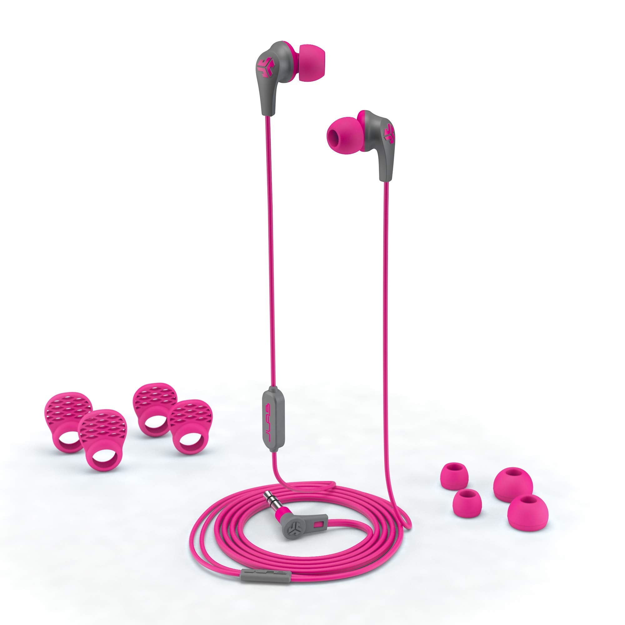 Jlab - Jbuds Pro Premium Metal Earbuds with Mic - Earphones & Headphones (Pink)