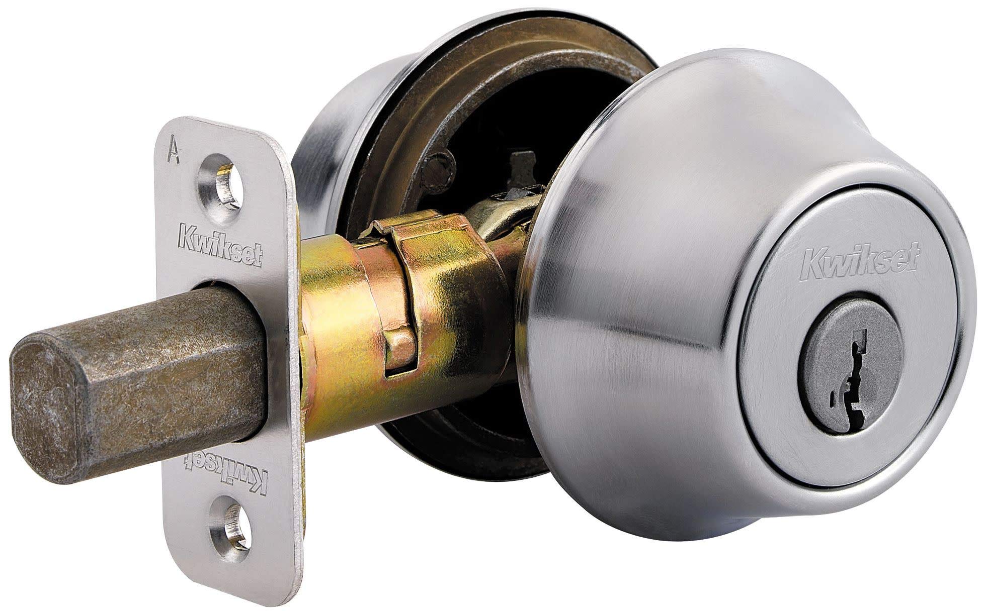 Kwikset 665-S Double Cylinder Deadbolt with SmartKey from The 660 Series - Satin Nickel