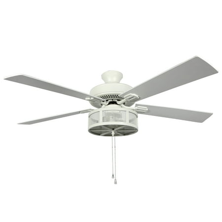 River of Goods 52  Mae Alabaster LED Ceiling Fan with Light