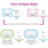 MAM Original Matte Baby Pacifier, Nipple Shape Helps Promote Healthy Oral Development, Sterilizer Case, Boy and Girl , 0-6 Months (2 Count)