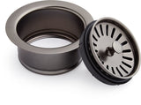 Signature Hardware 483692 4-1/2" Garbage Disposal Flange with Stopper for Sinks up to 5/8" Thick
