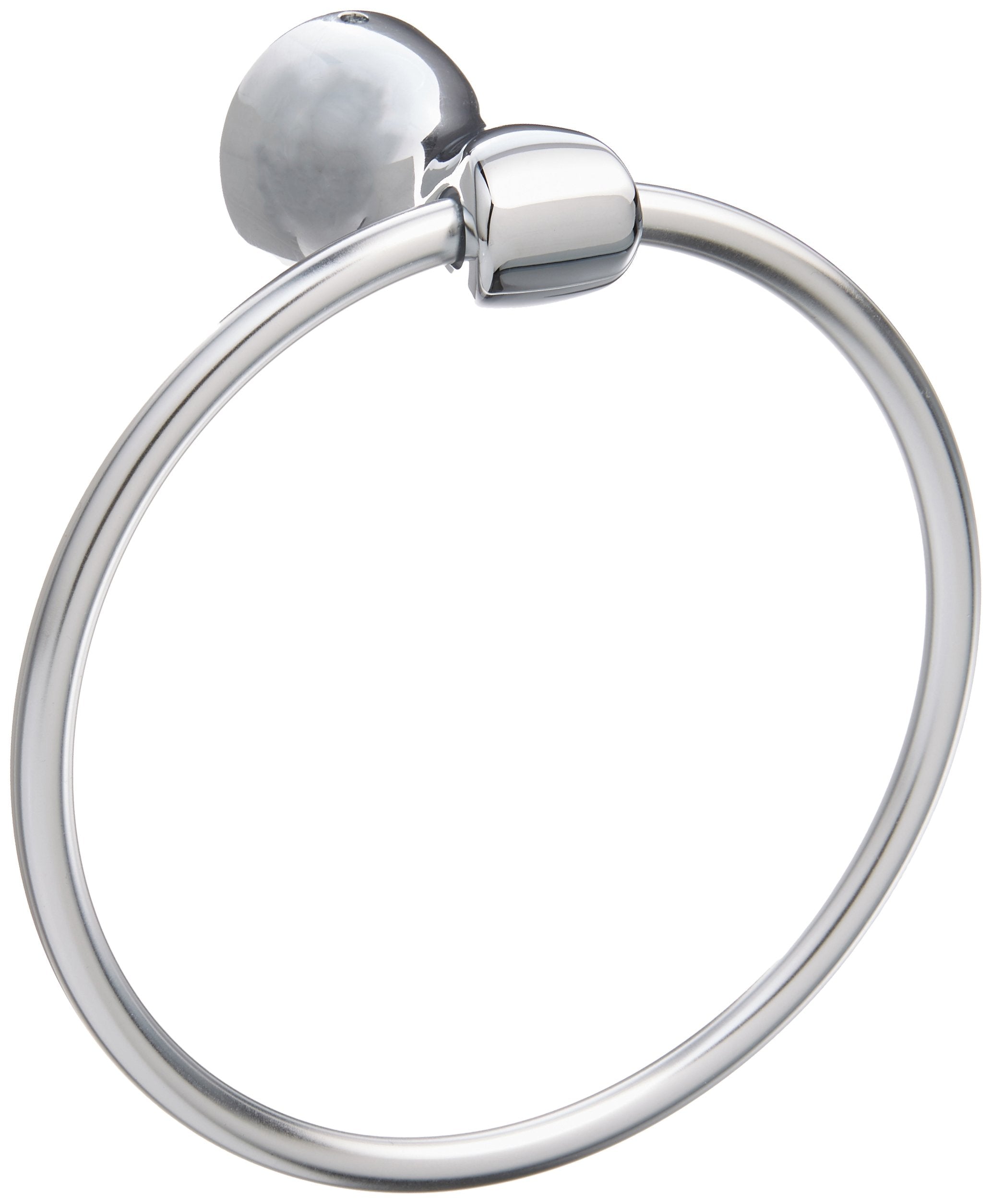 LIBERTY HARDWARE FND46-PC Foundat CHR Towel Ring, Chrome Finish