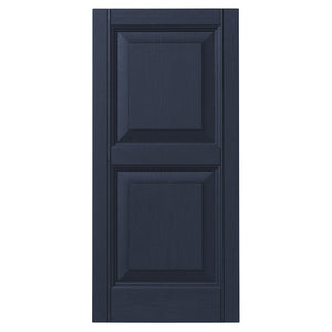 Ply Gem Shutters and Accents VINRP1543 95 Raised Panel Shutter, 15", Dark Navy