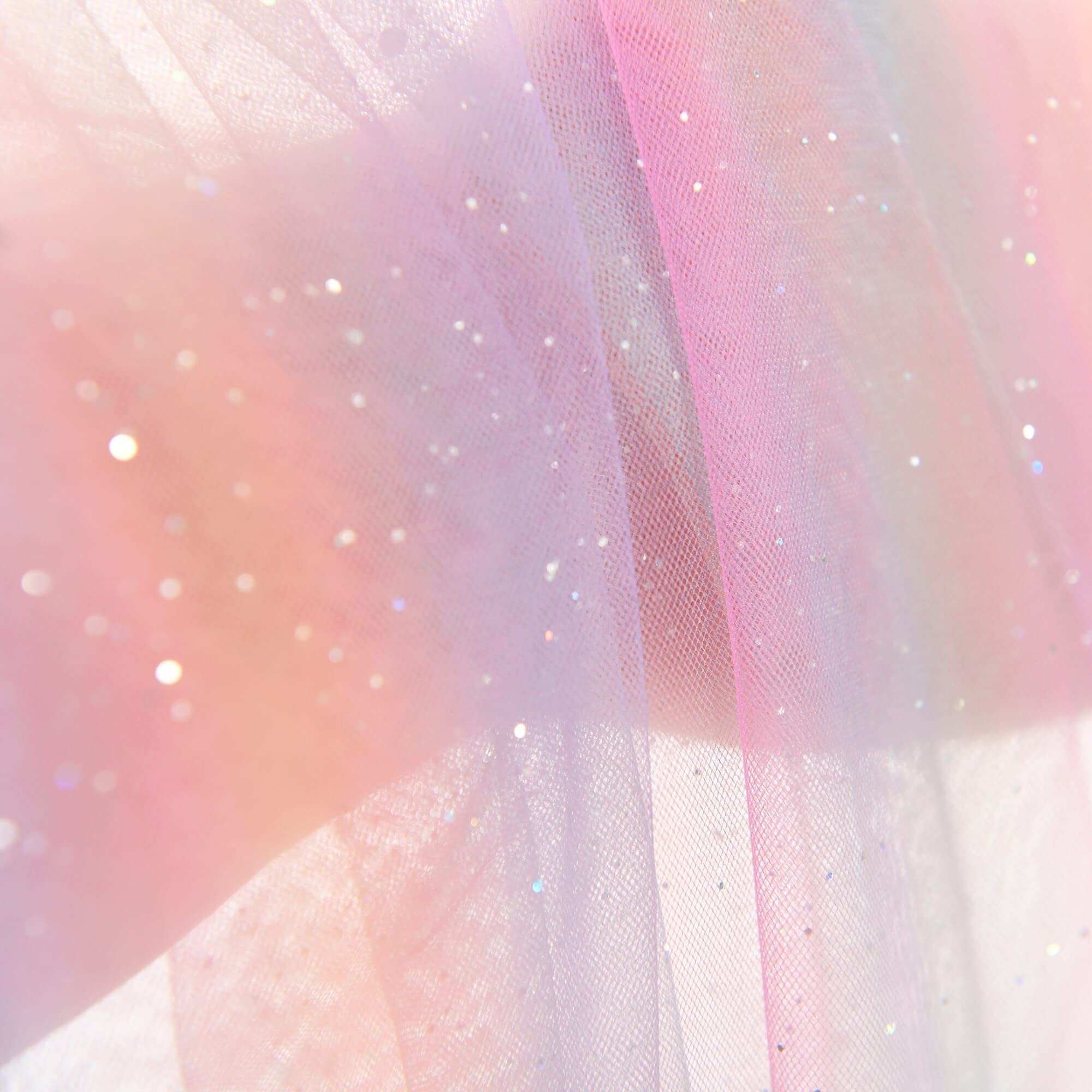 Lush Decor Rainbow Sheer Rod Pocket with Lining Window Curtain Panel (Single Panel), 84" L x 38" W, Rainbow