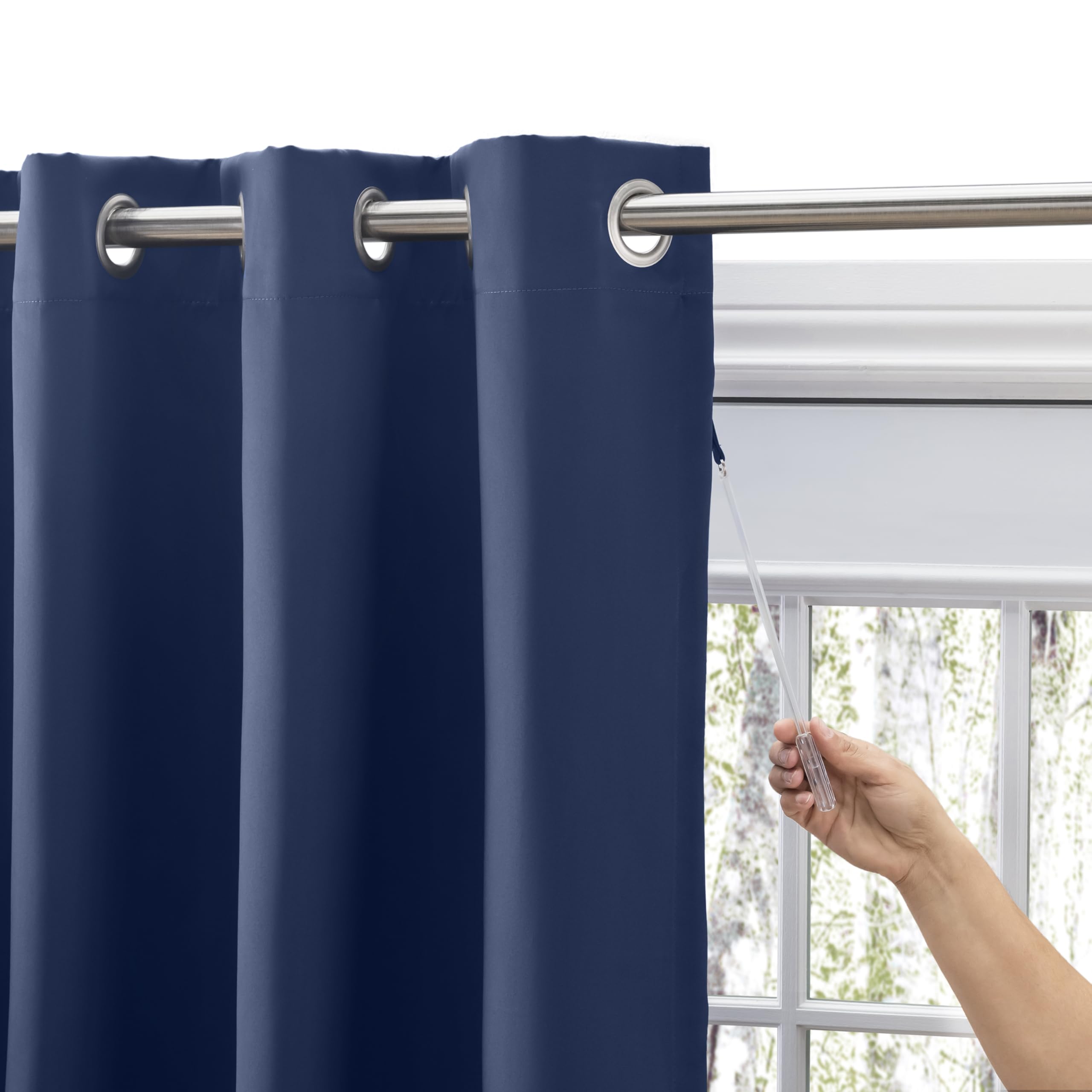 Ricardo Ultimate Blackout Grommet Panel with Wand, 56" W x 45" L, Blue