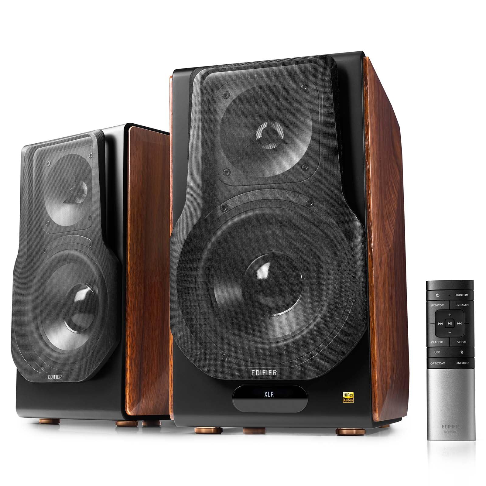 Edifier S3000MKII Audiophile Active Speakers, Wireless Powered Bookshelf Speaker Bluetooth 5.0 aptX with Planar Diaphragm Tweeters, Hi-Res Audio and 6.5" Woofers(Upgraded)