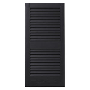 Ply Gem Shutters and Accents VINLV1535 33 Louvered Shutter, 15", Black