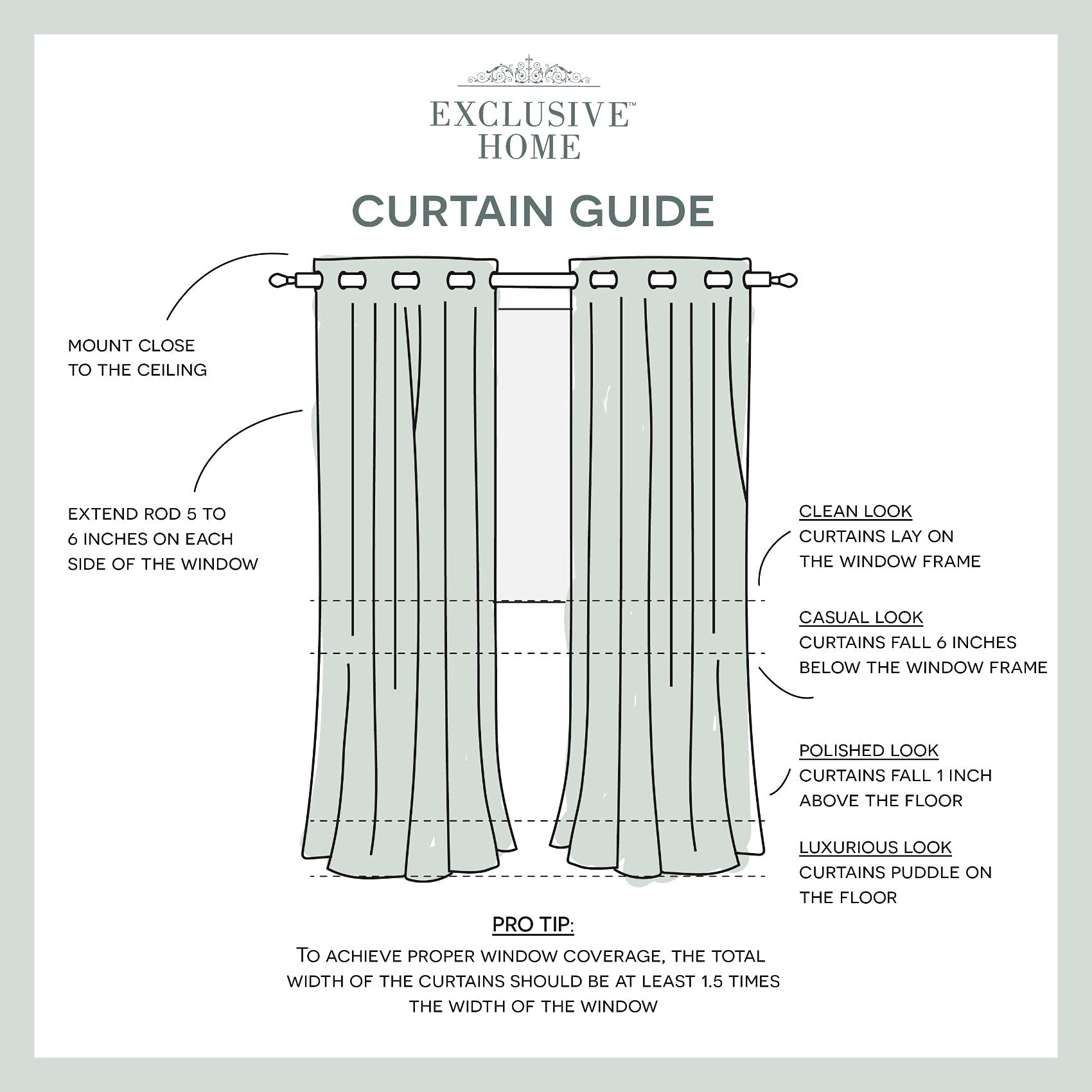 Exclusive Home Canopy Stripe Indoor/Outdoor Grommet Top Curtain Panel, 54"x108", Teal / White, Set of 2