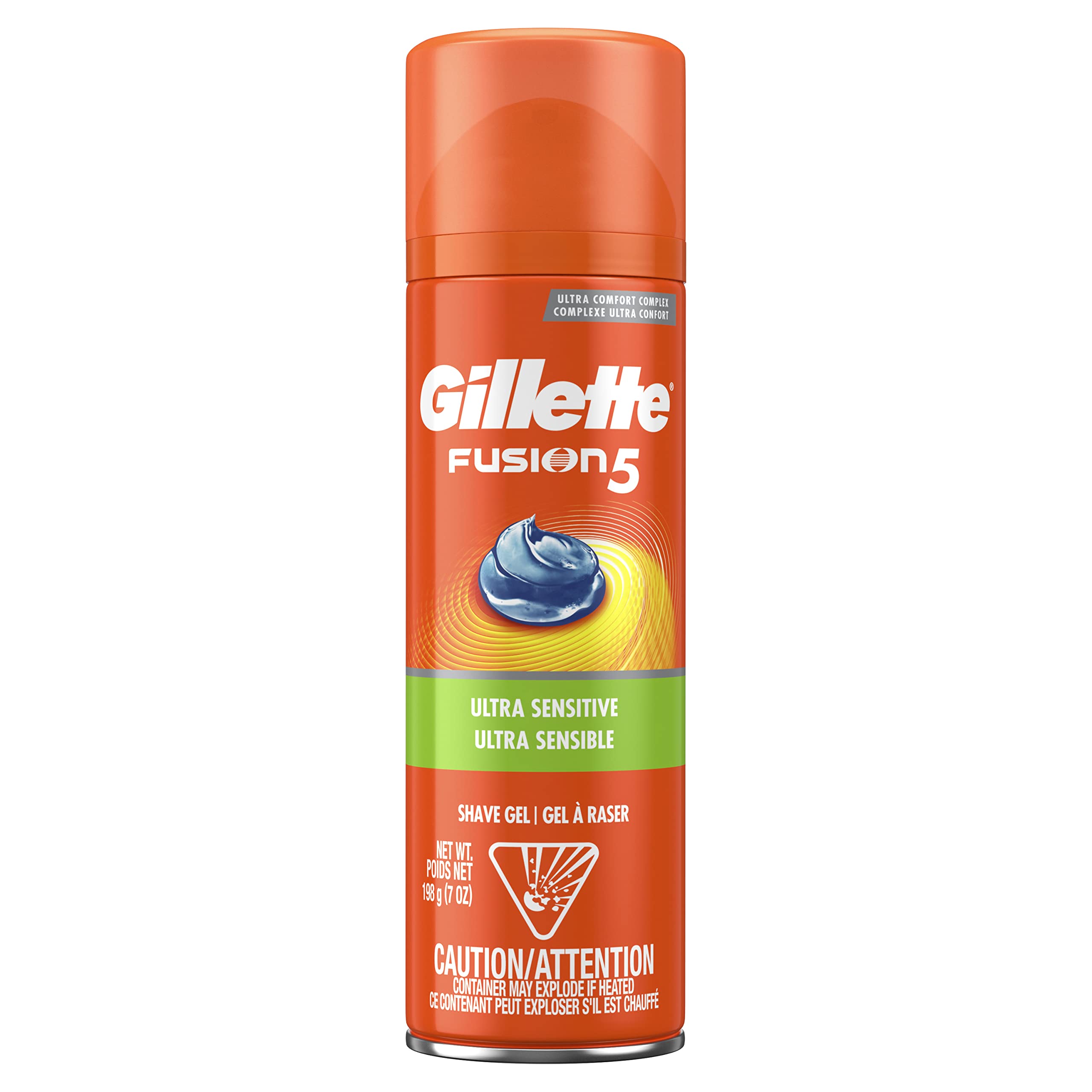 Gillette Fusion5 Ultra Sensitive Shave Gel, 7 Ounce