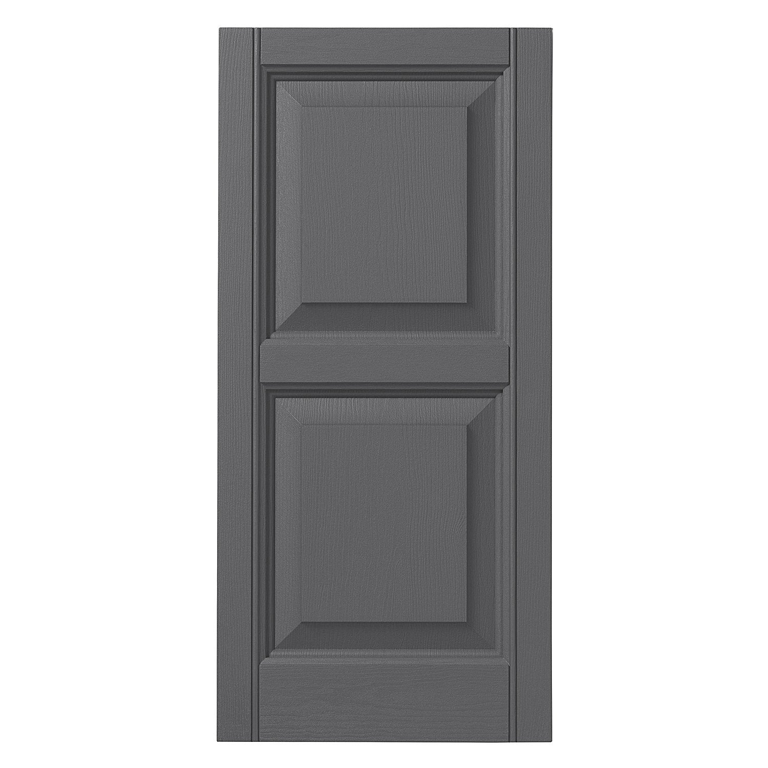 Ply Gem Shutters and Accents VINRP1531 16 Raised Panel Shutter, 15", Gray