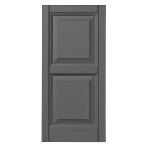 Ply Gem Shutters and Accents VINRP1235 16 Raised Panel Shutter, 12", Gray