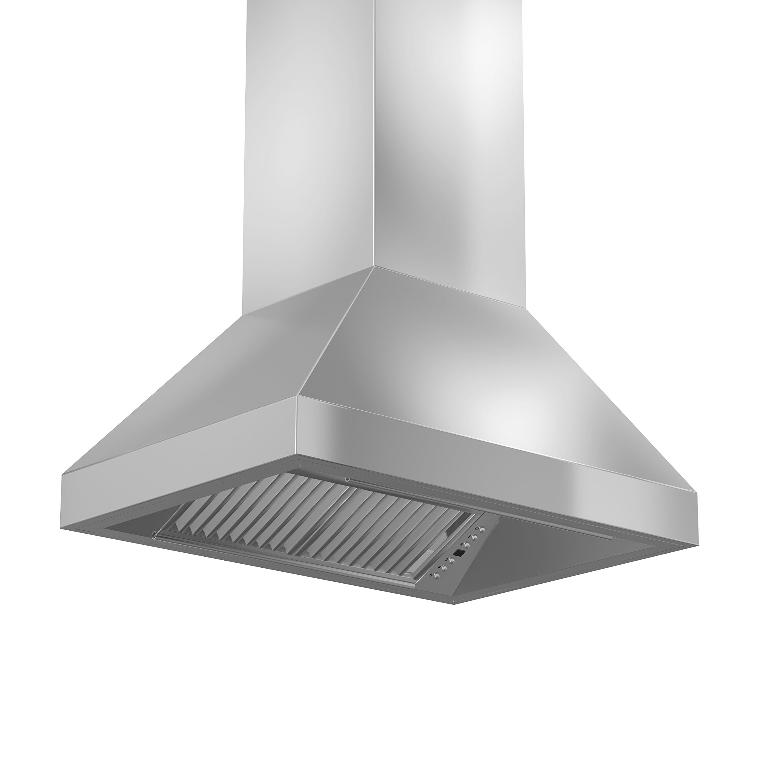 ZLINE 48 in. Island Mount Range Hood in Stainless Steel with Remote Dual Blower