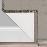 Eclipse Harper Velvet Rod Pocket Curtains for Bedroom, Single Panel, 50 in x 63 in, Charcoal