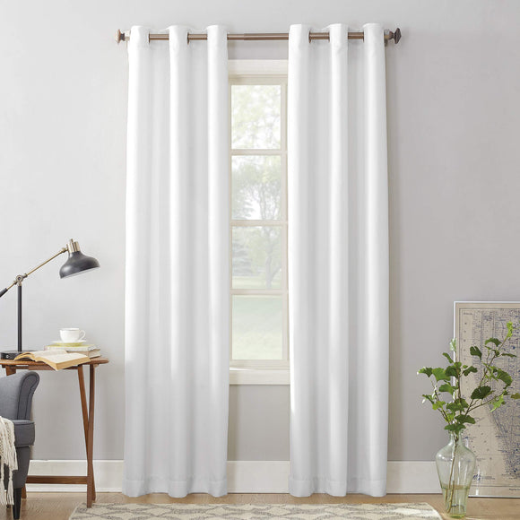 No. 918 Montego Casual Textured Semi-Sheer Grommet Curtain Panel