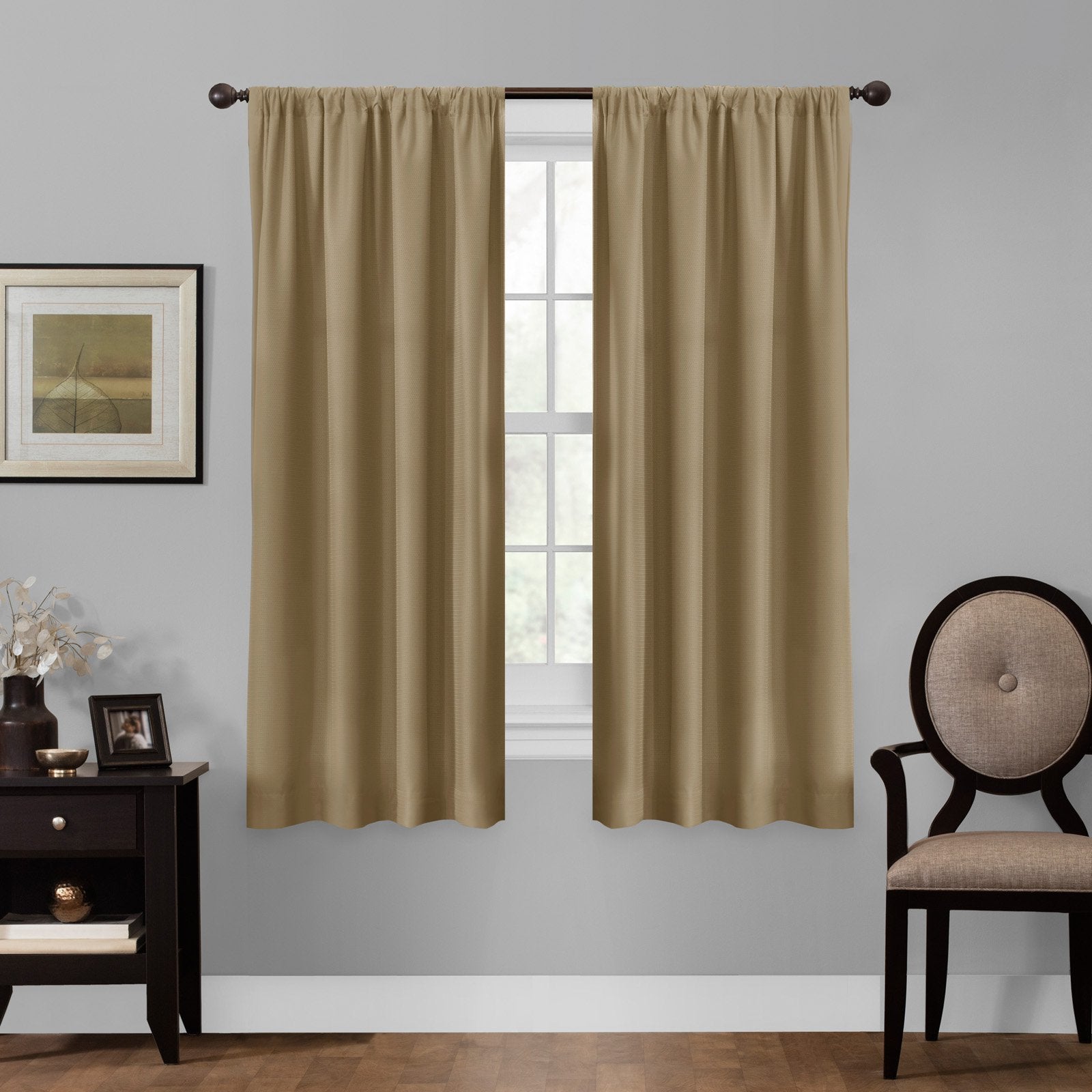 Maytex Smart Curtains Julius 100 Percent Blackout Window Panel, 50 inches x 63 inches, Navy