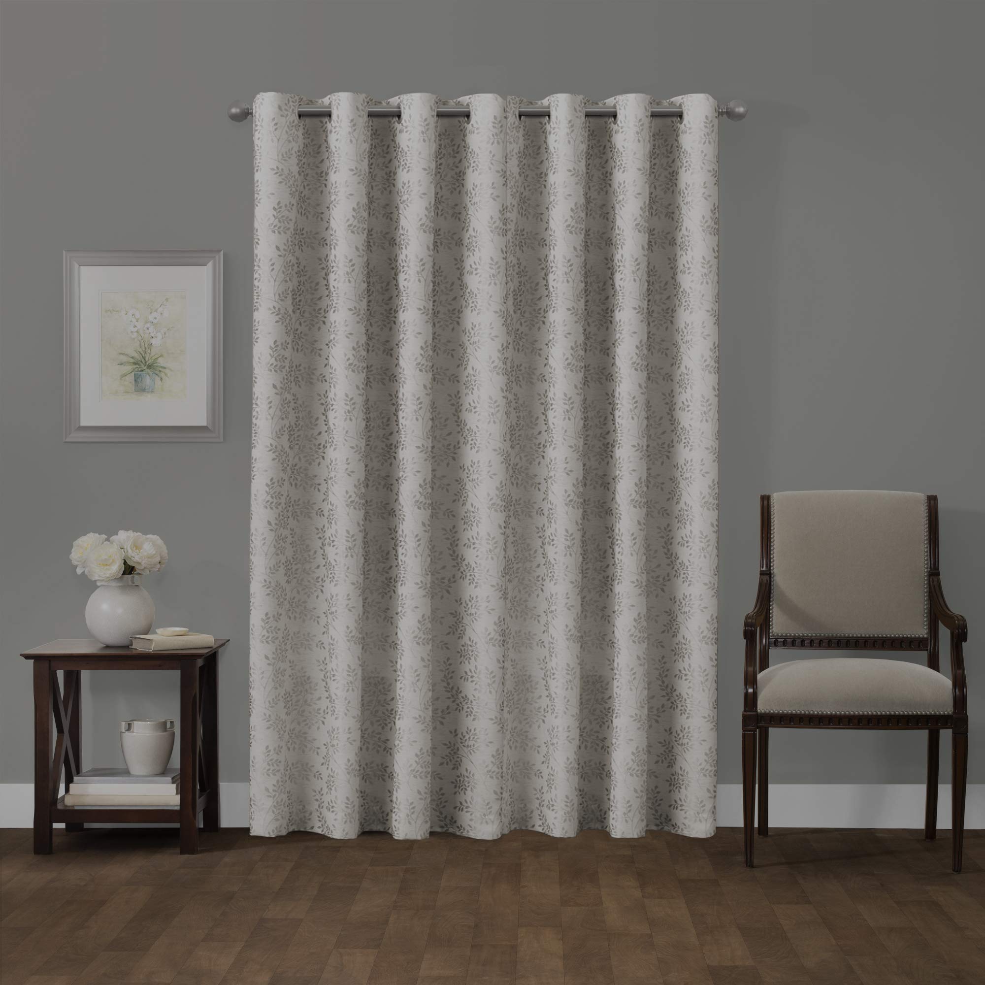 Maytex Smart Everly Blackout Window Curtain, 50 inches x 84 inches, Ivory