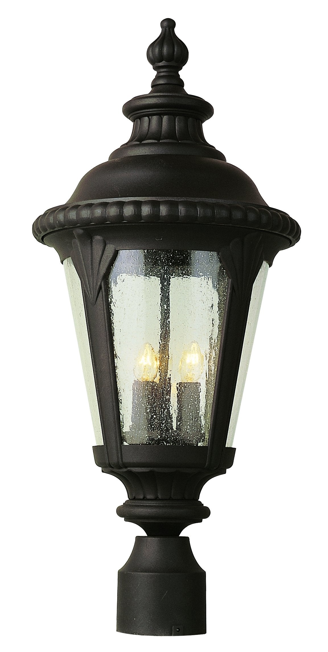 Bel Air Lighting TG5047 RT Traditional Three Postmount Lantern Outdoor-Post-Lights, Rust