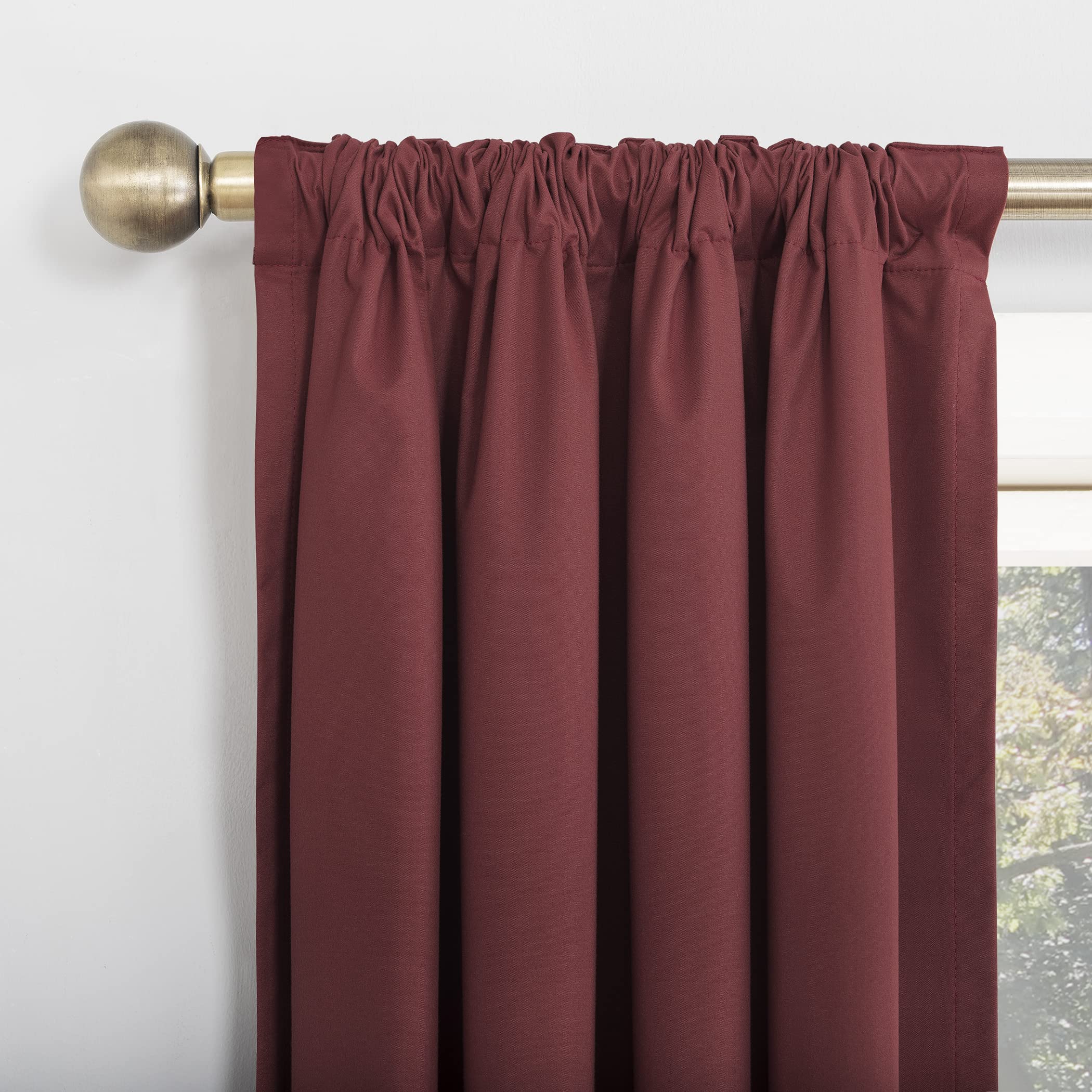 Sun Zero Cyrus Thermal Total Blackout Back Tab Curtain Panel