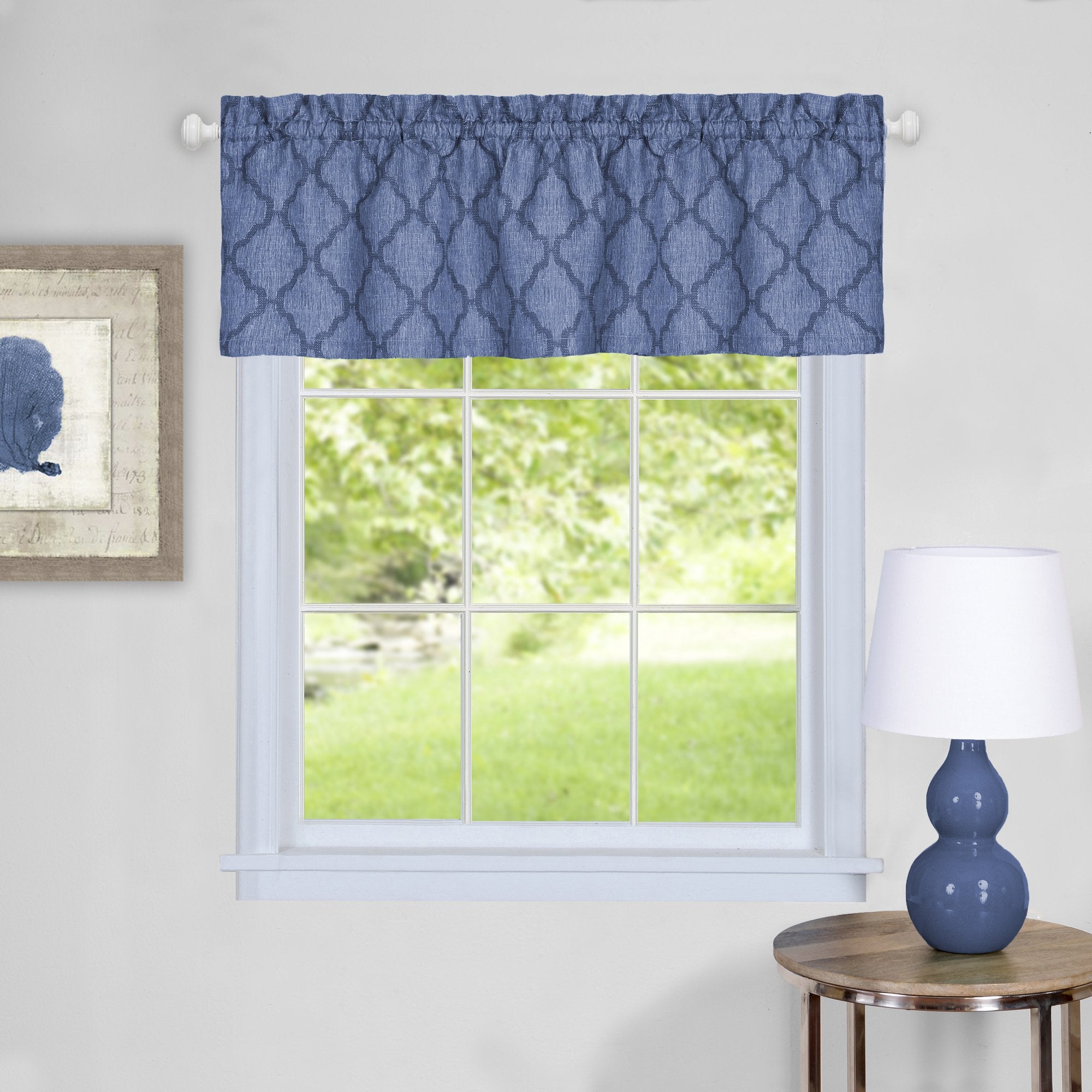 Achim Home Furnishings Colby Valance 58 x 14 - Blue