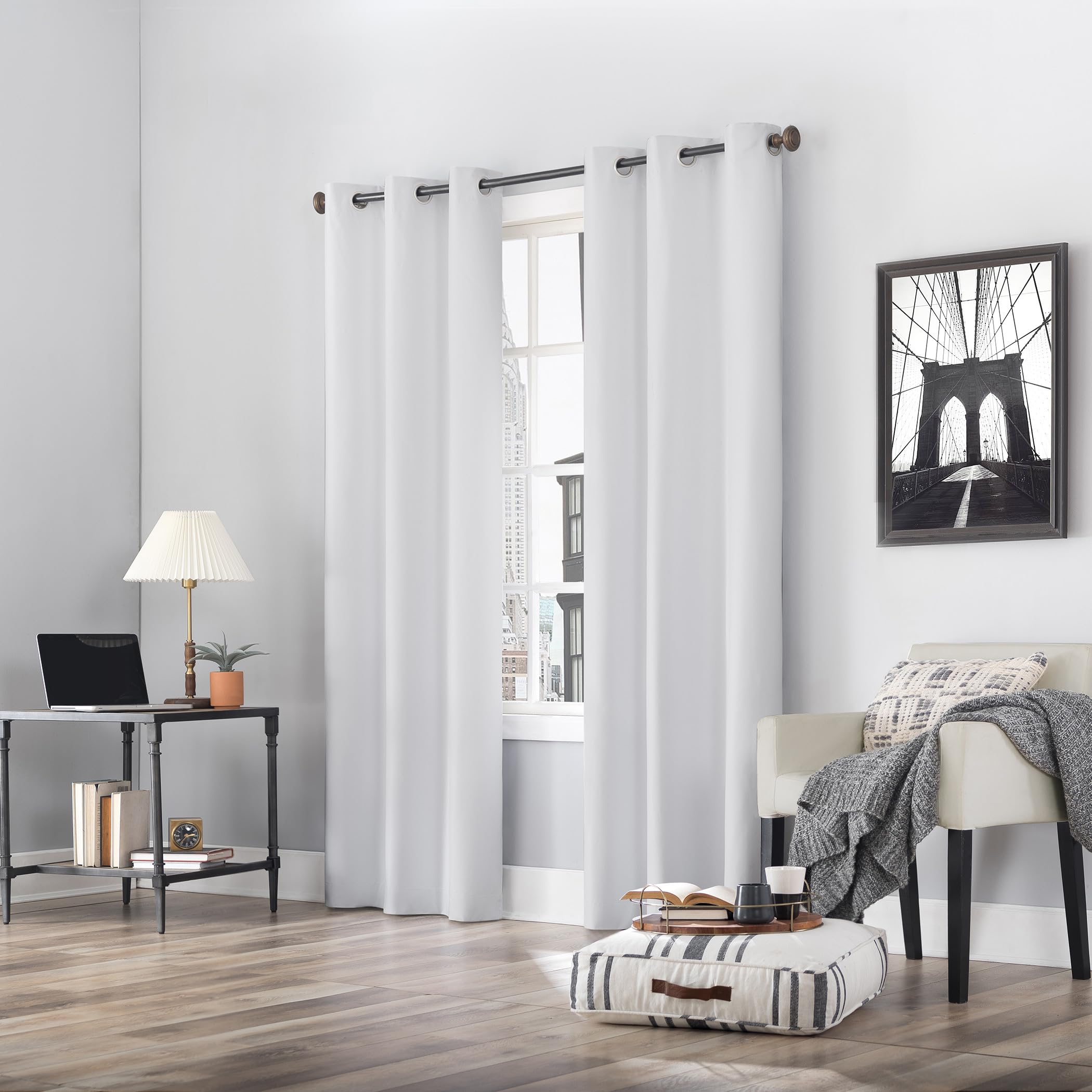 Sun Zero Cyrus Thermal 100% Blackout Grommet Curtain Single Panel
