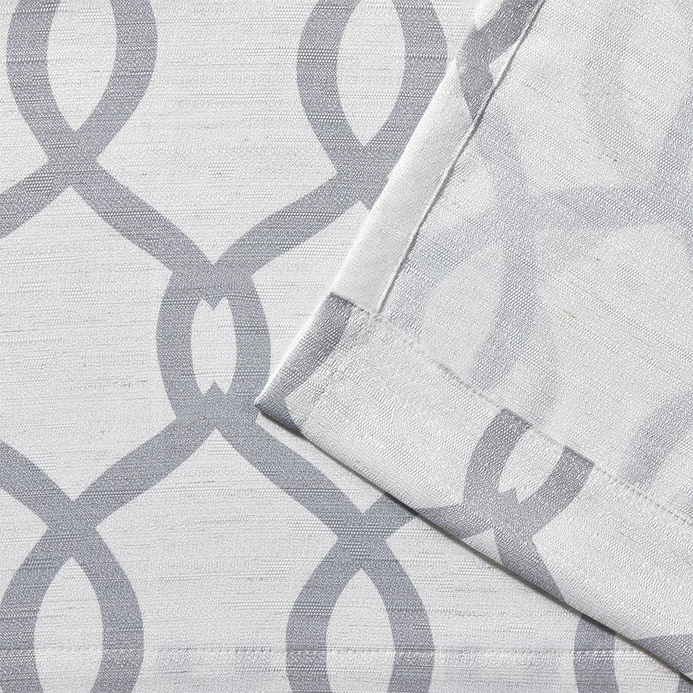 EXCLUSIVE HOME Kochi Light Filtering Linen Blend Grommet Top Curtain Panel Pair, 54"x108", Dove Grey