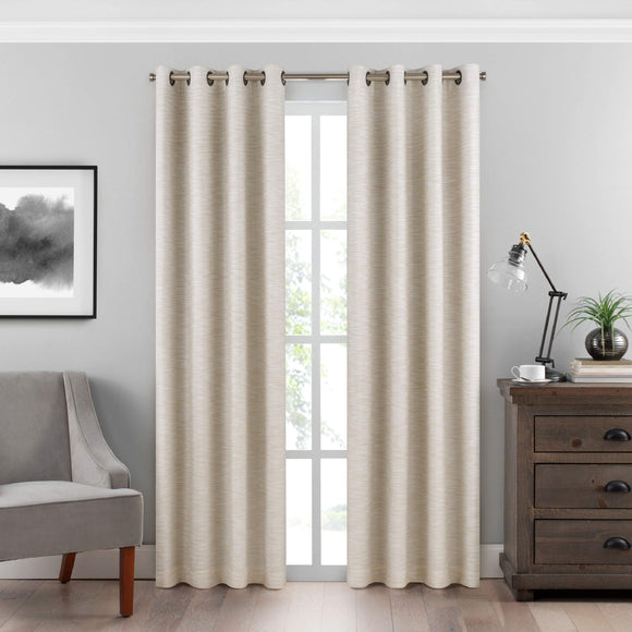 Eclipse Warren Grommet Top Curtains for Bedroom, Single Panel, 50